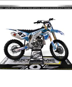 Adhesivos Moto Kawasaki | Diseño Galaxy Azul