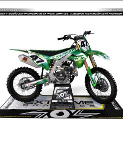 Adhesivos Moto Kawasaki | Diseño Galaxy verde