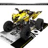 Adhesivos Quad Yamaha Raptor 700 50 aniversario Amarillo
