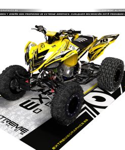 Adhesivos Quad Yamaha Raptor 700 50 aniversario Amarillo