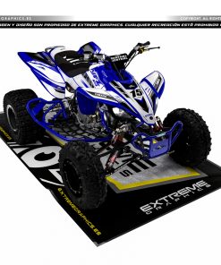 Adhesivos Quad Yamaha YFZ 450 Diseño factory azul