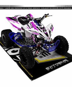 Adhesivos Quad Yamaha YFZ 450 Diseño factory rosa