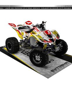 Adhesivos Quad Suzuki LTZ 400 Diseño Makita Blanco