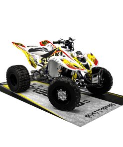 Adhesivos Quad Suzuki LTZ 400 Amarillo-Blanco