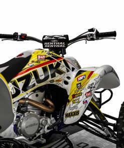 Alternative view of Adhesivos Quad Suzuki LTZ 400 Amarillo-Blanco