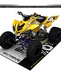 Adhesivos Quad Yamaha Raptor 700 Clean Amarillo