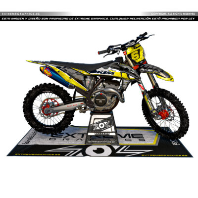 Adhesivos Moto KTM Diablo Amarillo