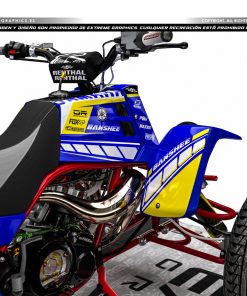 Alternative view of Adhesivos Quad Yamaha Banshee Line Azul Amarillo