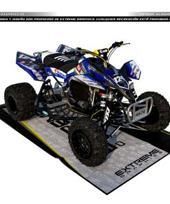 Adhesivos Quad Suzuki LTR 450 Yoshimura Azul