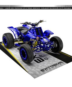Adhesivos Quad Yamaha Banshee Line Azul Negro