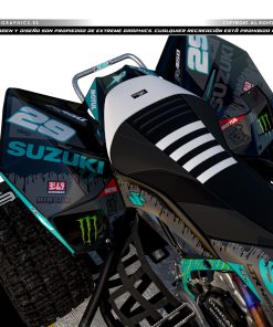 Alternative view of Adhesivos Quad Suzuki LTR 450 Ink Negro Turquesa