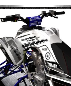Alternative view of Adhesivos Quad Yamaha Raptor 700 50 aniversario blanco