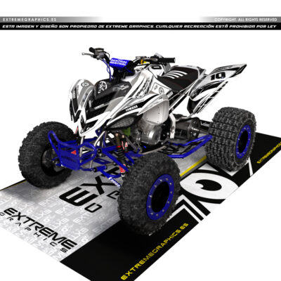 Adhesivos Quad Yamaha Raptor 700 50 aniversario blanco