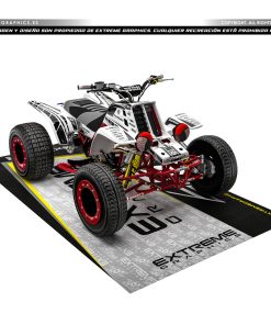 Adhesivos Quad Yamaha Banshee Line Blanco 2