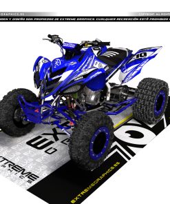 Adhesivos Quad Yamaha Raptor 700 50 aniversario Azul