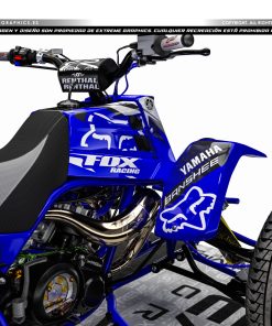 Alternative view of Adhesivos Quad Yamaha Banshee Fox Azul Blanco