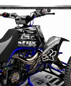 Alternative view of Adhesivos Quad Yamaha Banshee Fox Negro y Blanco