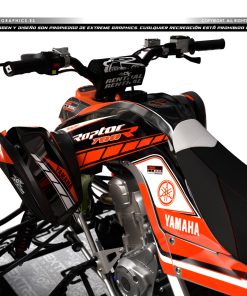 Alternative view of Adhesivos Quad Yamaha Raptor 700 50 aniversario Naranja
