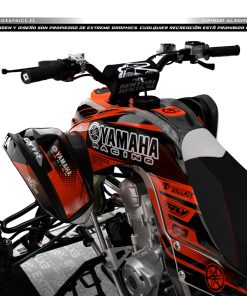 Alternative view of Adhesivos Quad Yamaha Raptor 700 Clean Naranja
