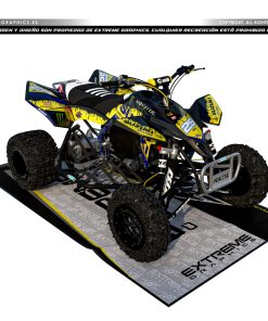 Adhesivos Quad Suzuki LTR 450 Ink Amarillo Negro