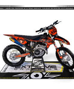 Adhesivos Moto KTM Basic Naranja-Negro