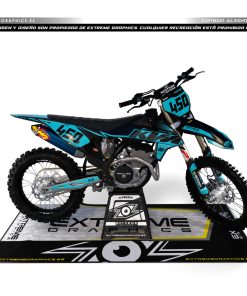 Adhesivos Moto KTM Basic Negro-Turquesa