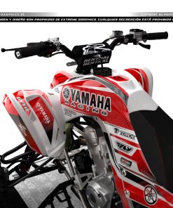 Alternative view of Adhesivos Quad Yamaha Raptor 700 Clean Rojo y Blanco