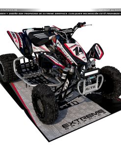 Adhesivos Quad Honda TRX 450 Diseño 06 Fourtrax Negro