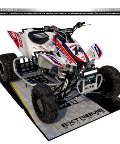 Adhesivos Quad Honda TRX 450 Diseño 06 Fourtrax Blanco