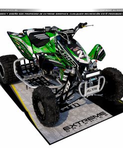 Adhesivos Quad Honda TRX 450 Diseño 05 Alas Verde