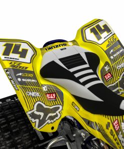 Alternative view of Adhesivos Quad Suzuki LTZ 400 3 amarillo-gris