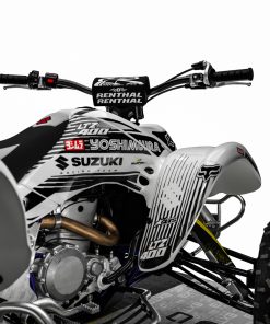 Alternative view of Adhesivos Quad Suzuki LTZ 400 3 negro-blanco