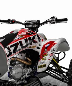 Alternative view of Adhesivos Quad Suzuki LTZ 400 Blanco-Rojo