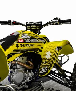 Alternative view of Adhesivos Quad Suzuki LTZ 400 3 amarillo-negro
