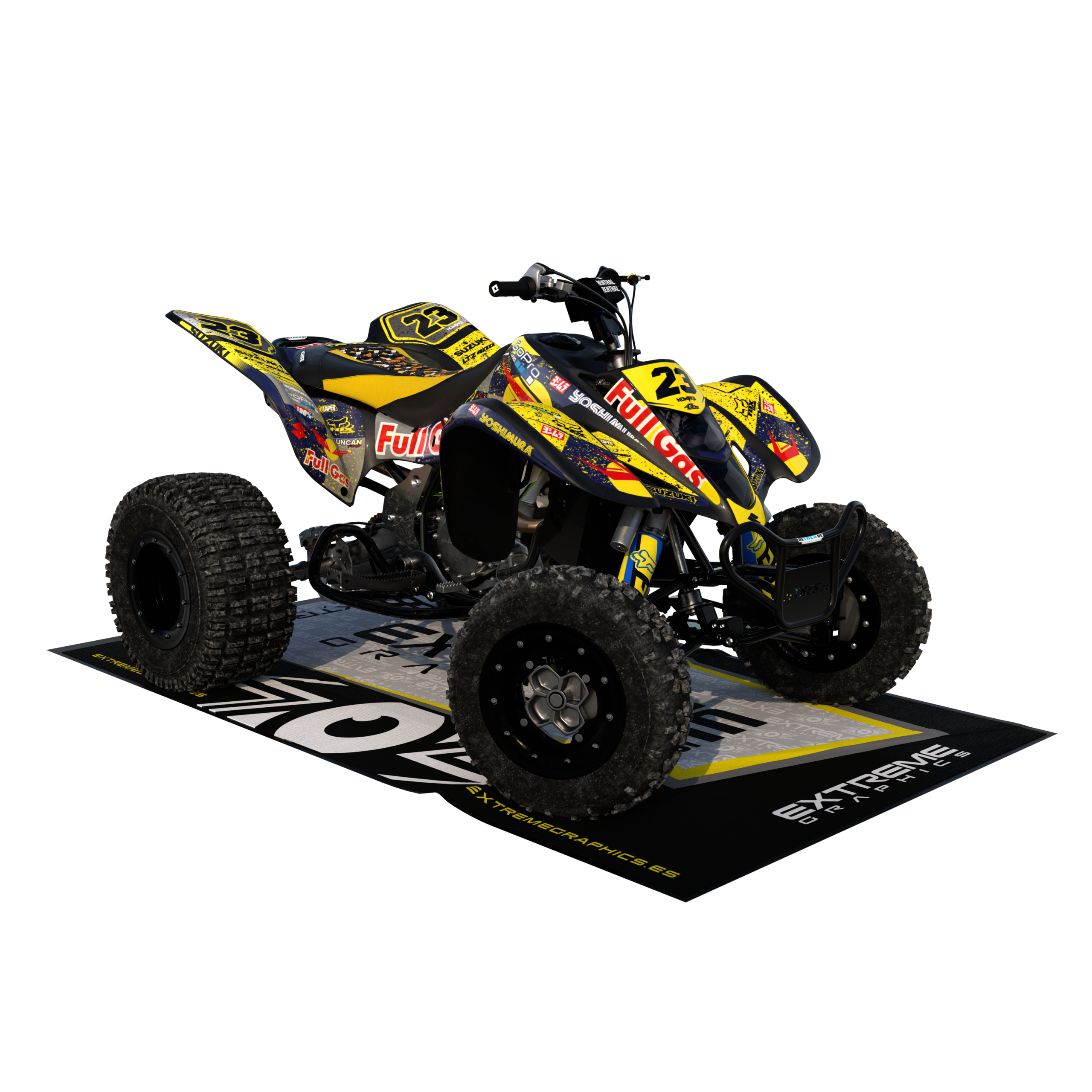 amarillo frontal negro Full Gas