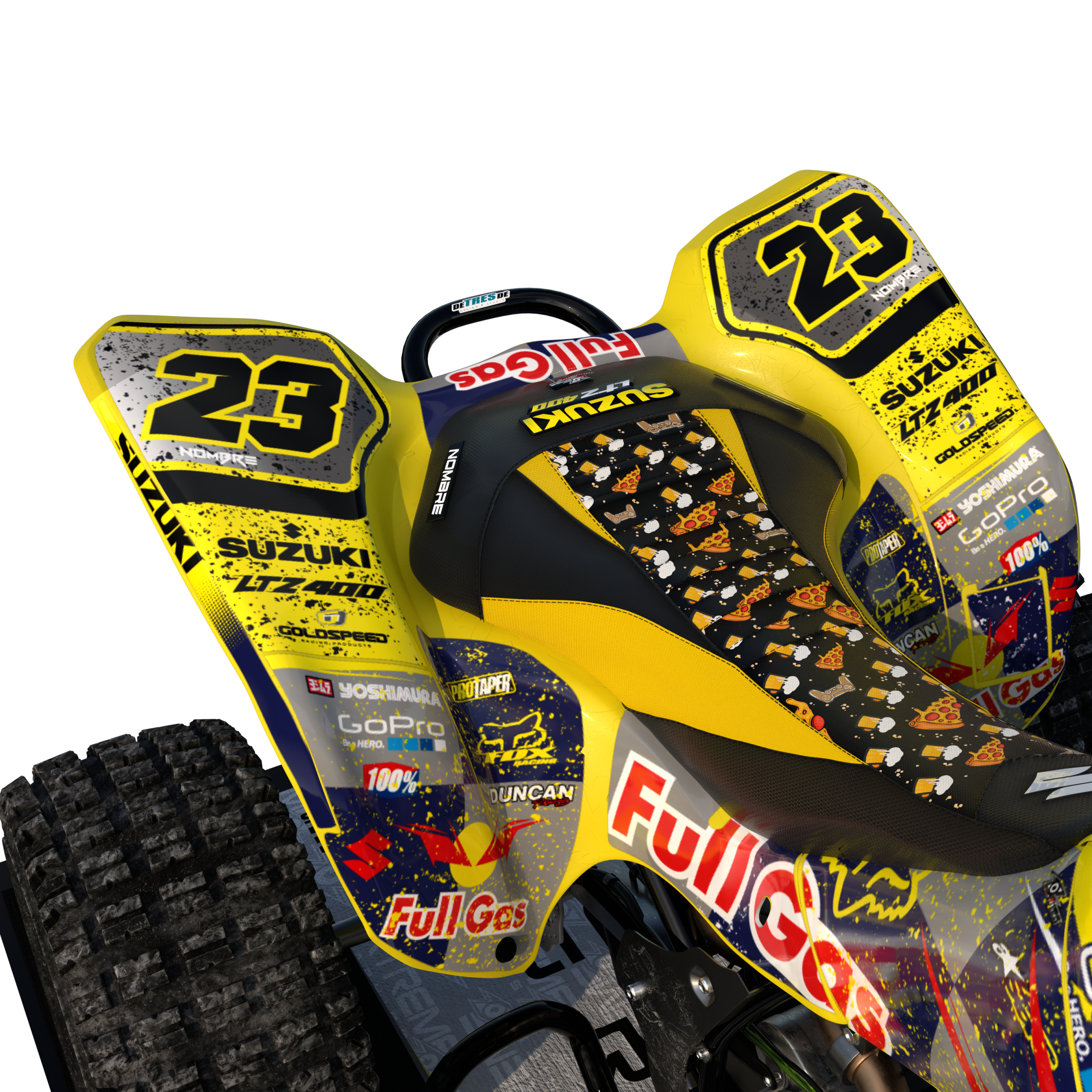 amatillo trasera amarillo Full Gas