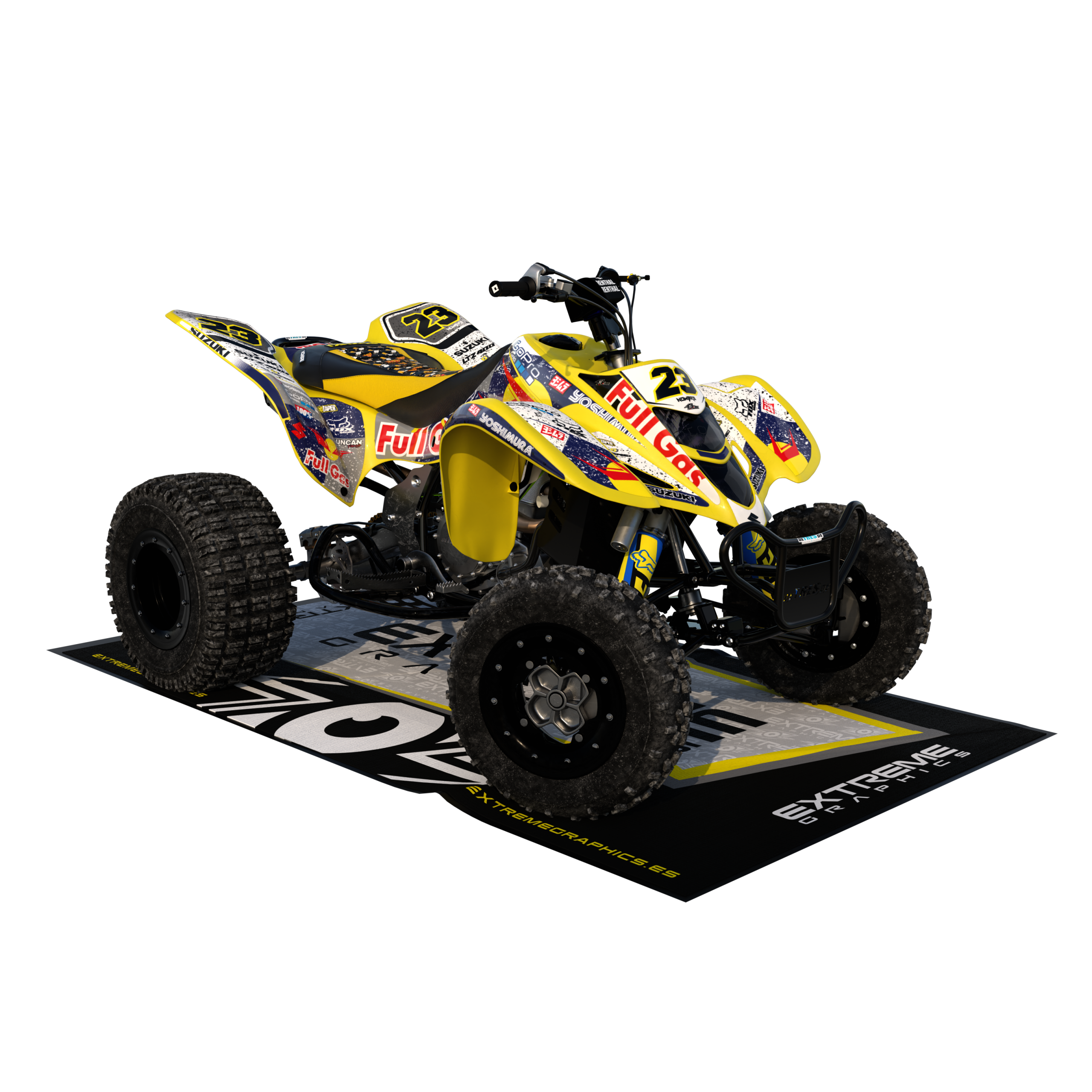 blanco frontal amarillo Full Gas