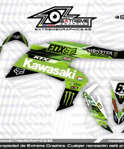 Adhesivos Quad Kawasaki KFX 450 Fast Verde