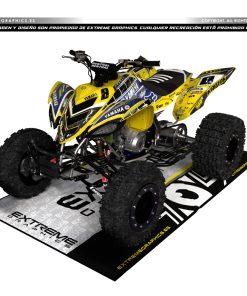 Adhesivos Quad Yamaha Raptor 700 Galaxy Amarillo