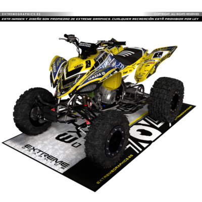 Adhesivos Quad Yamaha Raptor 700 Galaxy Amarillo