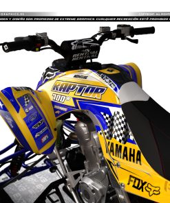 Alternative view of Adhesivos Quad Yamaha Raptor 700 Race amarillo
