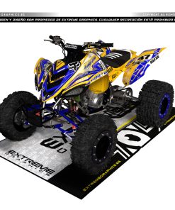 Adhesivos Quad Yamaha Raptor 700 Race amarillo