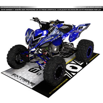 Adhesivos Quad Yamaha Raptor 700 Galaxy Azul