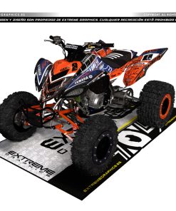 Adhesivos Quad Yamaha Raptor 700 Galaxy Naranja