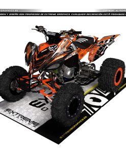 Adhesivos Quad Yamaha Raptor 700 Race Naranja