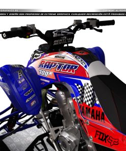 Alternative view of Adhesivos Quad Yamaha Raptor 700 Race Rojo