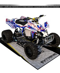 Adhesivos Quad Suzuki LTR 450 Big Suzuki Azul-Rojo