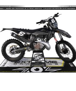 Adhesivos Moto Husqvarna | Basic Negro Gris