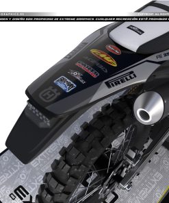 Alternative view of Adhesivos Moto Husqvarna | Basic Negro Gris