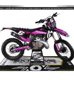 Adhesivos Moto Husqvarna | Basic Rosa